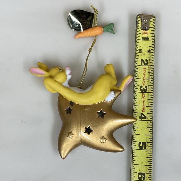 Bradford Editions Pooh’s Slumbertime Adventures Ornament Wish Upon A Star Rabbit - Picture 8 of 9